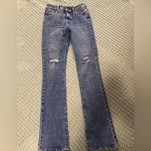Express Blue Straight Leg Jeans